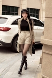 (2 màu) Quần short dáng cơ bản dài chùm mông