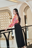 Áo sơ mi suông vừa dáng cổ Đức