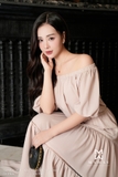 Chân váy xòe 3 tầng phối ren