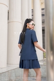 (5 màu) Áo vest ngắn tay suông vừa cổ 2 ve