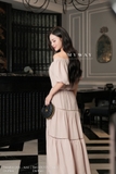 Chân váy xòe 3 tầng phối ren