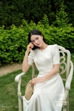 (6 màu) Đầm xòe cổ tròn tay lỡ