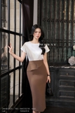 Chân váy ôm công sở cạp bèo