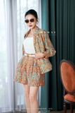 Áo sơ mi dài tay Lining Cupro họa tiết