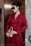 Áo vest suông vừa dáng cổ 2 ve