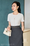 (10 màu) Áo thun cotton ôm tay ngắn