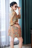 Áo sơ mi dài tay Lining Cupro họa tiết