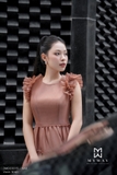 (4 màu) Đầm maxi Voan tay bèo