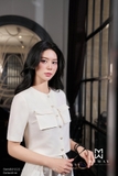 Quần baggy công sở cạp cao gabadine