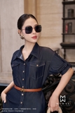 Áo sơ mi tay lỡ chambray