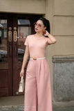 Quần ống suông cơ bản cap cao