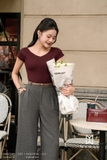 (3 màu) Quần ống suông công sở xếp ly eo