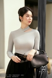 Quần ống đứng xếp ly Gabadine có kèm đai