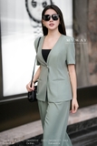 Áo vest suông Gabardine công sở