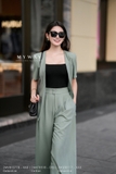 Áo vest suông Gabardine công sở