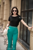 Quần công sở Gabadine ống vẩy