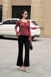 Quần dài ống loe dài ngang mắt cá chân