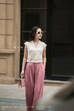 Áo kiểu cổ tim ren hoa