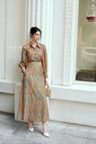 Áo sơ mi dài tay Lining Cupro họa tiết