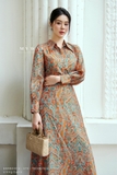 Áo sơ mi dài tay Lining Cupro họa tiết