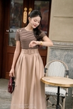 (10 màu) Áo thun cotton ôm tay ngắn