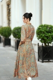 Áo sơ mi dài tay Lining Cupro họa tiết