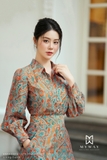 Áo sơ mi dài tay Lining Cupro họa tiết