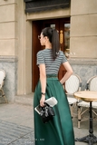 (10 màu) Áo thun cotton ôm tay ngắn