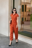 (2 màu) Quần baggy công sở xếp ly cạp