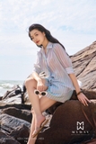 Áo sơ mi Tơ họa tiết kẻ
