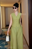 (9 màu) Áo gile cổ tim 4 khuy