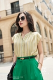 Quần short Hè Gabadine xếp ly nhẹ