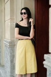 Áo Cotton basic dài ngang hông tay ngắn