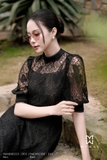 Áo kiểu ren hoa tay bồng
