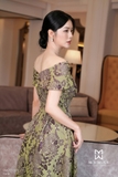 (4 màu) Đầm xòe dáng cổ biến kiểu