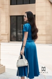 Chân váy xòe Lụa cạp cao basic