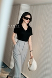 (4 màu) Quần baggy dài qua bắt cá chân basic