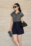 Quần short xanh denim A nhẹ