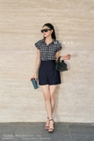 Quần short xanh denim A nhẹ
