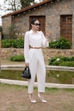 Quần baggy công sở basic cạp cao
