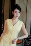 (9 màu) Áo gile cổ tim 4 khuy