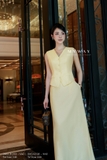 (9 màu) Áo gile cổ tim 4 khuy