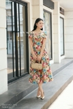 (6 màu) Đầm dự tiệc trễ vai Nhung Lyons Valentine