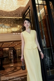 Chân váy xòe công sở họa tiết kẻ sọc