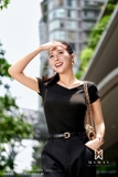 Quần ống suông dáng dài qua mắt cá