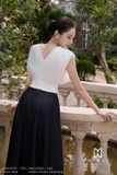 Áo kiểu ứng dụng cao bo eo cổ tim