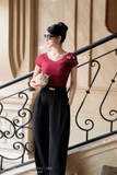 Quần dáng Baggy Garbadine công sở