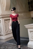 Quần dáng Baggy Garbadine công sở