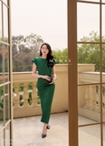 Áo kiểu crop thắt nơ