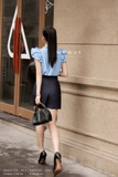 Quần short Hè Gabadine cạp cao